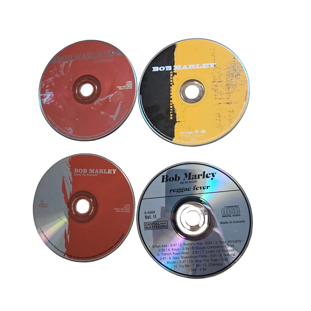 Bob Marley Soul Rebel Chant Down Babylon Lively Up Yourself Reggae Fever Lot CDs